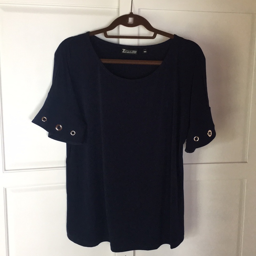 Navy Top by New York & Company Size L
